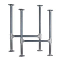 Pipe Decor 1 in. Heavy Duty H Round Flange Pipe Legs, for Restore Wood Dining Tabletops