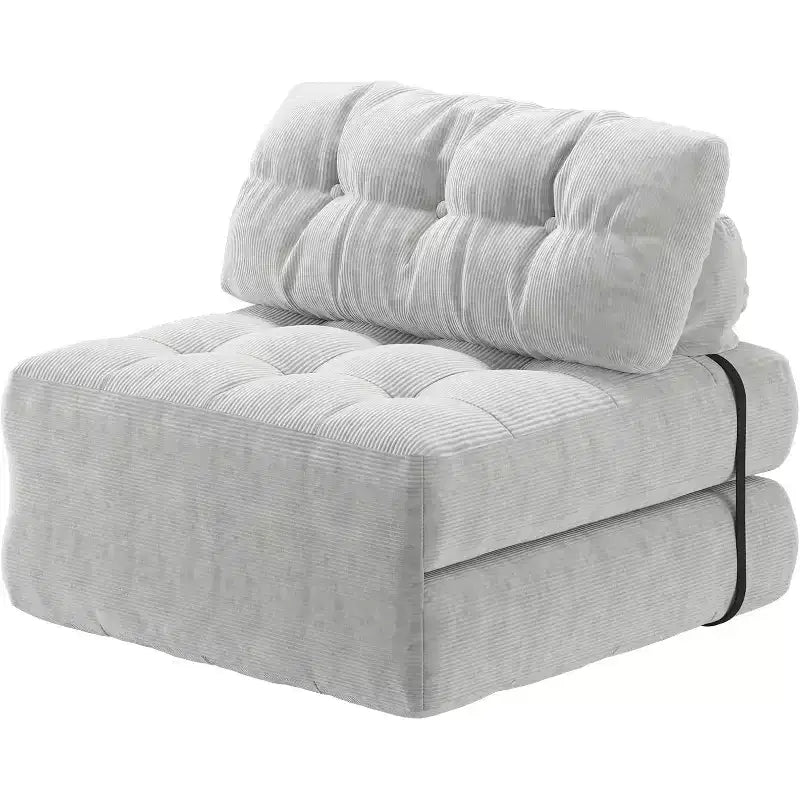 Sofá Cama Plegable, Sofá Cama Futón, Sillón Cama Convertible Futón, Almohada Colchón Plegable con Soporte Lumbar, Sofá Plegable Portátil, Individual