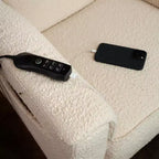Sillón reclinable y planeador giratorio de lujo con calefacción y masaje Willa de Namesake