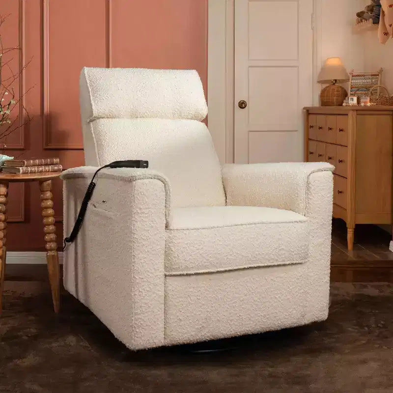 Sillón reclinable y planeador giratorio de lujo con calefacción y masaje Willa de Namesake