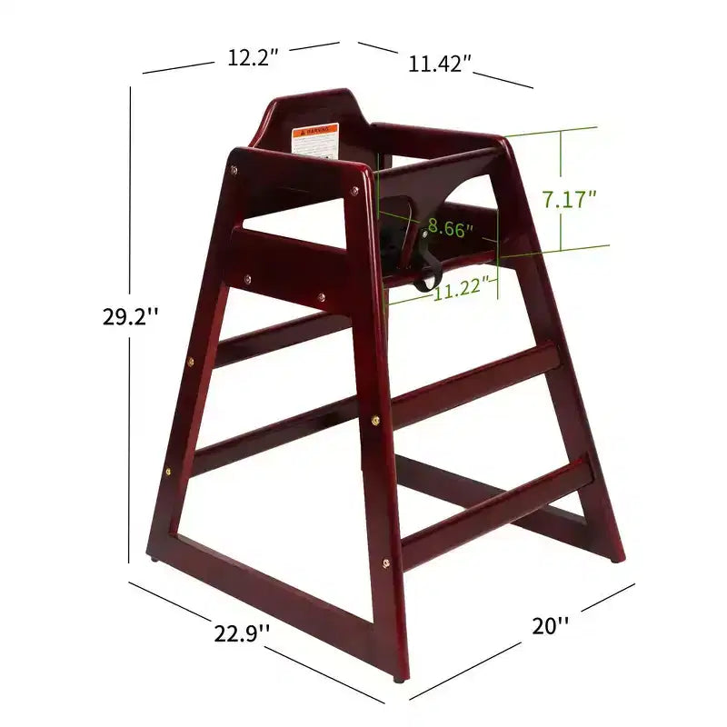 Sillas de comedor Whisen, silla elevadora para bebés, trona para bebés, doble madera maciza, fácil de limpiar