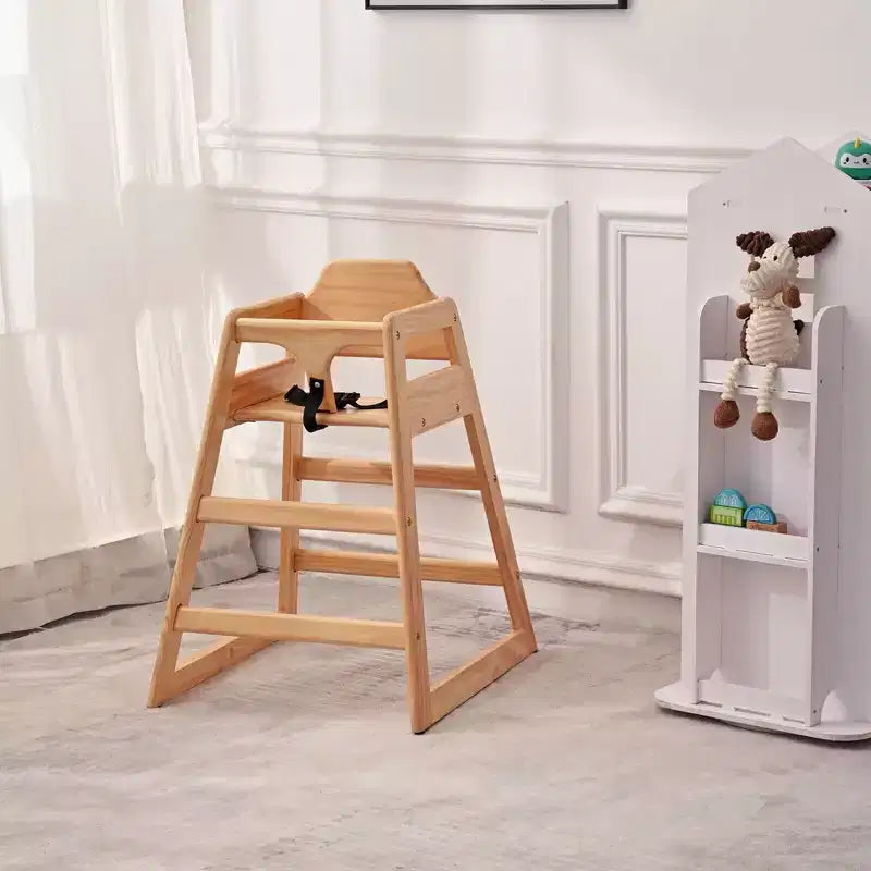 Sillas de comedor Whisen, silla elevadora para bebés, trona para bebés, doble madera maciza, fácil de limpiar