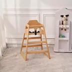 Sillas de comedor Whisen, silla elevadora para bebés, trona para bebés, doble madera maciza, fácil de limpiar