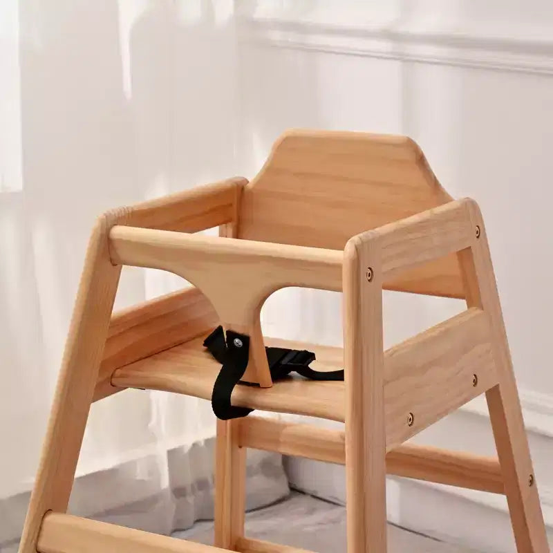 Sillas de comedor Whisen, silla elevadora para bebés, trona para bebés, doble madera maciza, fácil de limpiar