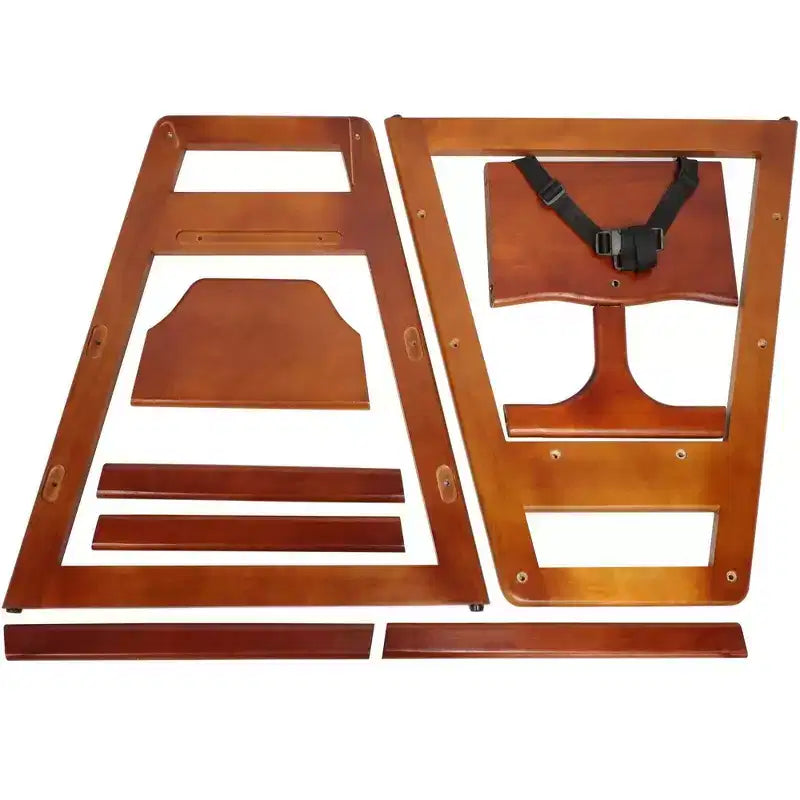 Sillas de comedor Whisen, silla elevadora para bebés, trona para bebés, doble madera maciza, fácil de limpiar