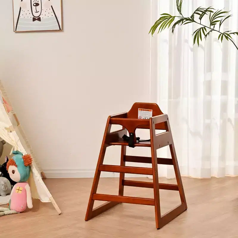Sillas de comedor Whisen, silla elevadora para bebés, trona para bebés, doble madera maciza, fácil de limpiar