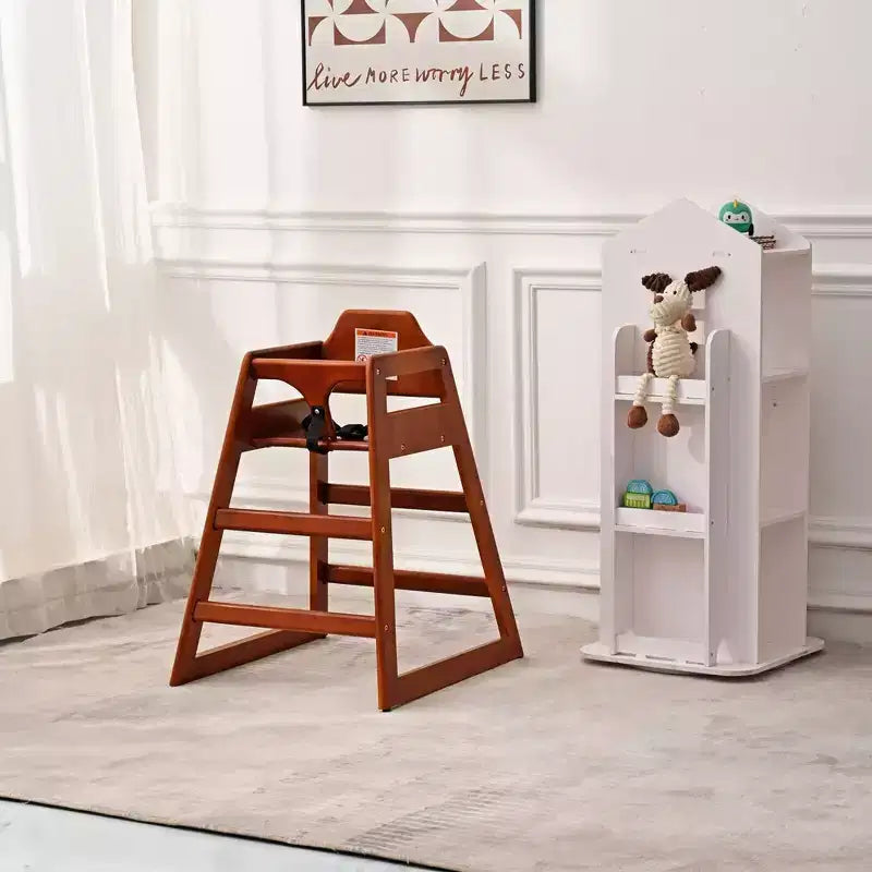 Sillas de comedor Whisen, silla elevadora para bebés, trona para bebés, doble madera maciza, fácil de limpiar