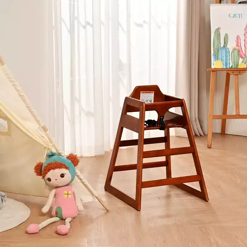 Sillas de comedor Whisen, silla elevadora para bebés, trona para bebés, doble madera maciza, fácil de limpiar
