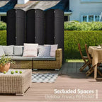 Separadores de ambientes Sorbus extra anchos de doble bisagra y 6 paneles - Biombos plegables de diseño de malla tejida a mano, divisor de pared para separación de ambientes