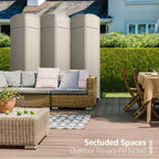 Separadores de ambientes Sorbus extra anchos de doble bisagra y 6 paneles - Biombos plegables de diseño de malla tejida a mano, divisor de pared para separación de ambientes