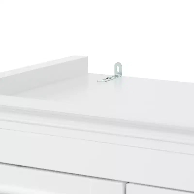 Armario de almacenamiento de baño independiente con cajón, estantes ajustables, puertas con bisagras amortiguadas, acabado pintado duradero, blanco - ModernLuxe