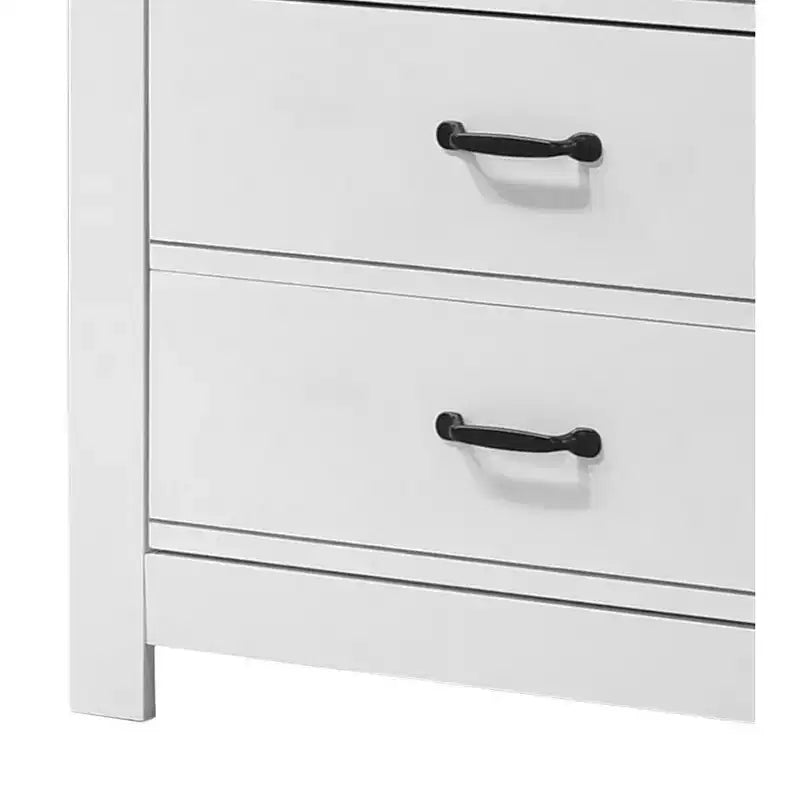 Cómoda Cassini 31 blanca de 5 cajones