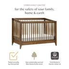 Cuna convertible 4 en 1 Babyletto Sprout con kit de conversión a cama infantil