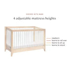Cuna convertible 4 en 1 Babyletto Sprout con kit de conversión a cama infantil