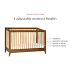 Cuna convertible 4 en 1 Babyletto Sprout con kit de conversión a cama infantil