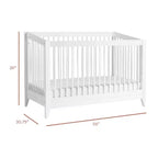Cuna convertible 4 en 1 Babyletto Sprout con kit de conversión a cama infantil