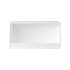 Caja de almacenamiento de juguetes abierta Whisen para niños, cubo organizador de madera, gran espacio de almacenamiento - Blanco