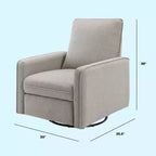 Sillón reclinable y mecedora giratoria Penny de daVinci