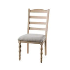 Juego de 2 sillas de comedor Royal Hampton, patas torneadas, madera maciza de color marrón claro