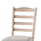 Juego de 2 sillas de comedor Royal Hampton, patas torneadas, madera maciza de color marrón claro