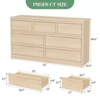 Cómoda, aparador de madera duradero con cajones y encimera espaciosa, muebles de dormitorio de estilo escandinavo, para sala de estar, pasillo
