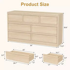 Cómoda, aparador de madera duradero con cajones y encimera espaciosa, muebles de dormitorio de estilo escandinavo, para sala de estar, pasillo