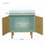 Mesa auxiliar de almacenamiento apilable Home Zone Living con puerta y estantes personalizables