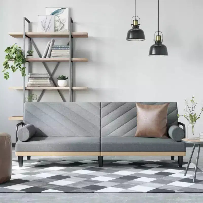 vidaXL Sofá Cama con Reposabrazos Sofá Sillón Reclinable Tumbona Tela