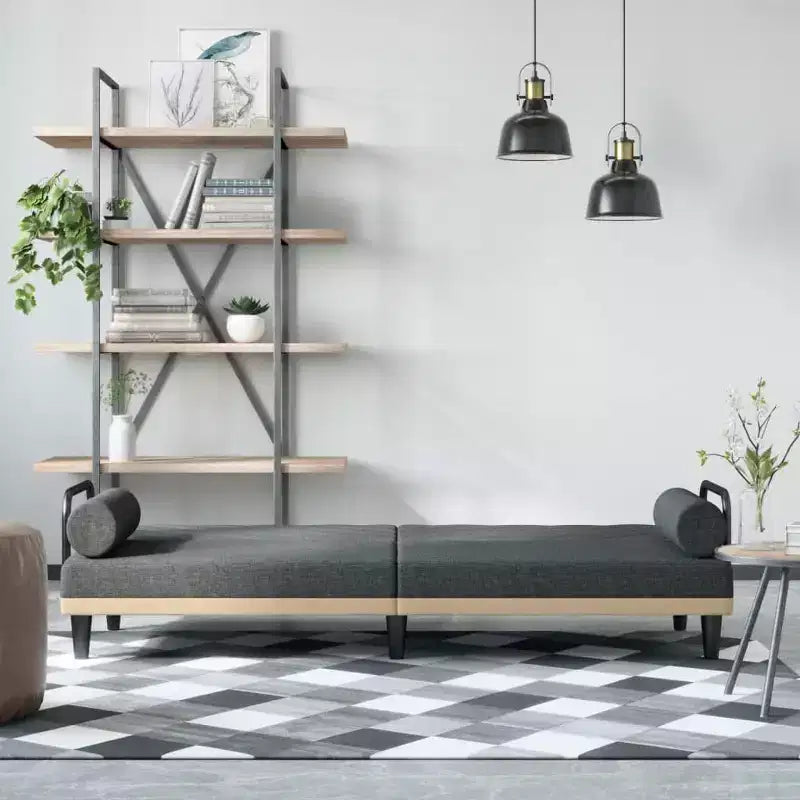 vidaXL Sofá Cama con Reposabrazos Sofá Sillón Reclinable Tumbona Tela