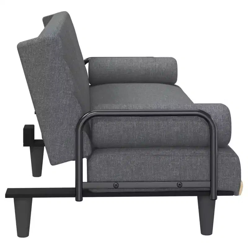 vidaXL Sofá Cama con Reposabrazos Sofá Sillón Reclinable Tumbona Tela