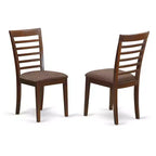 Juego de mesa redonda de cocina con 4 sillas - Mesa de comedor moderna y juego de comedor de madera