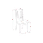 Mesa de comedor redonda HomeStock de 5 piezas con tapa de madera maciza y acabado negro, con 4 sillas