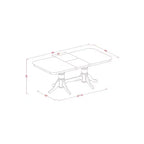 Juego de comedor bohemio - Mesa y sillas para cocina o comedor - Estilo rústico moderno