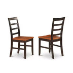 Juego de mesa de cocina gótico - Mesa de comedor redonda y sillas - Juego de comedor de 5 piezas - Acabado en negro