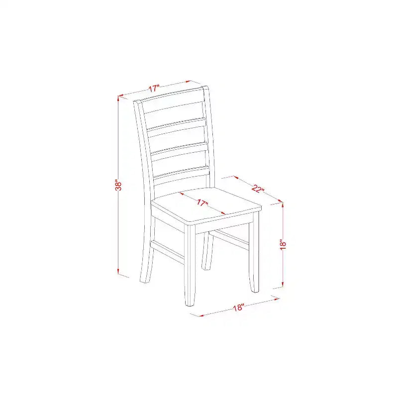 Juego de mesa de cocina gótico - Mesa de comedor redonda y sillas - Juego de comedor de 5 piezas - Acabado en negro