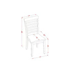 Juego de comedor rústico - Mesa de comedor pequeña y sillas - Juego de mesa de cocina para 4 - Marrón sillín