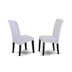 Mesa de comedor HomeStock de 6 piezas con tablero de madera maciza con acabado de roble natural, 1 banco y 4 sillas