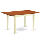 Dining Table Set 5 Piece - Rectangle Table with Butterfly Leaf & 4 Chairs - Kitchen Dinette Set
