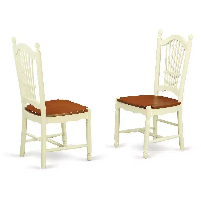 Juego de mesa de comedor de 5 piezas - Mesa rectangular con extensión de mariposa y 4 sillas - Juego de comedor de cocina