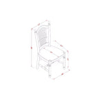 Juego de mesa de comedor de 5 piezas - Mesa rectangular con extensión de mariposa y 4 sillas - Juego de comedor de cocina