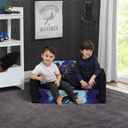 Sofá y sillón desplegable Cozee Black Panther de Delta Children
