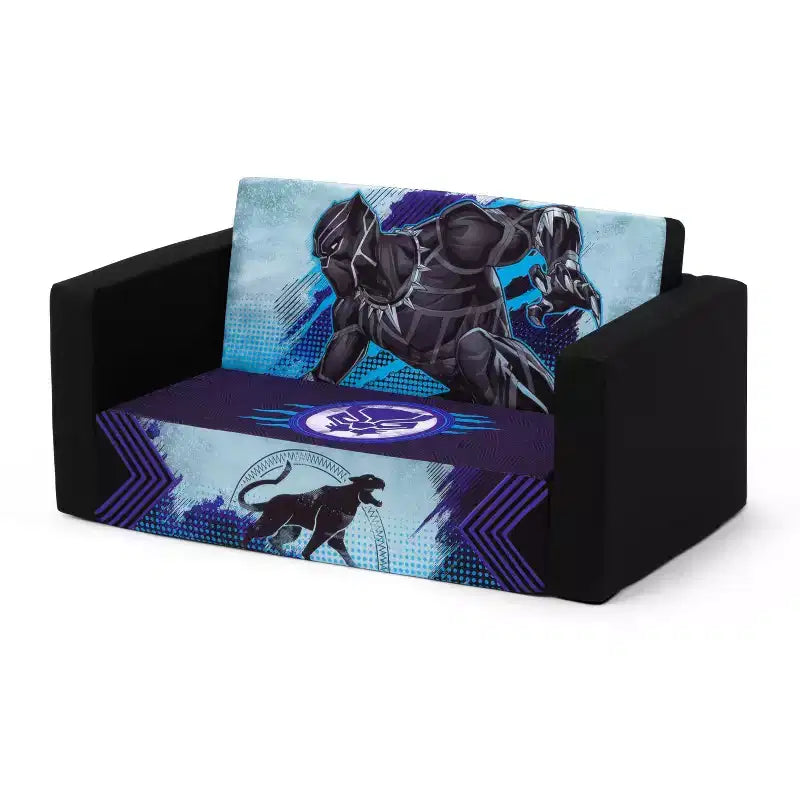 Sofá y sillón desplegable Cozee Black Panther de Delta Children