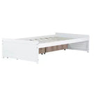 Cama de madera doble Luxystar con 2 cajones para habitaciones de huéspedes y niños