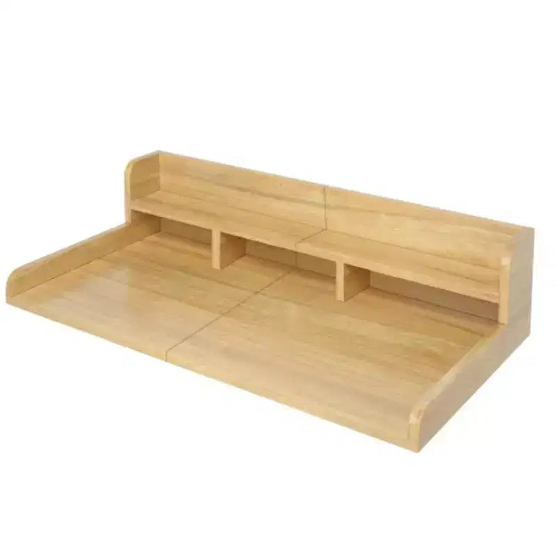 Encimera para lavadora secadora, encimera de madera para lavandería, organizador de doble capa de profundidad para secadora, cesta de ropa sucia, organización de almacenamiento en encimera