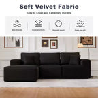Sofá Seccional Modular PexFix con Chaise en Forma de L, Sofás Nube Modernos Tapizados con Cojines Decorativos para Sala de Estar Dormitorio