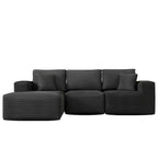 Sofá Seccional Modular PexFix con Chaise en Forma de L, Sofás Nube Modernos Tapizados con Cojines Decorativos para Sala de Estar Dormitorio