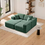 Sofá Seccional Modular PexFix con Chaise en Forma de L, Sofás Nube Modernos Tapizados con Cojines Decorativos para Sala de Estar Dormitorio