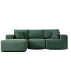 Sofá Seccional Modular PexFix con Chaise en Forma de L, Sofás Nube Modernos Tapizados con Cojines Decorativos para Sala de Estar Dormitorio