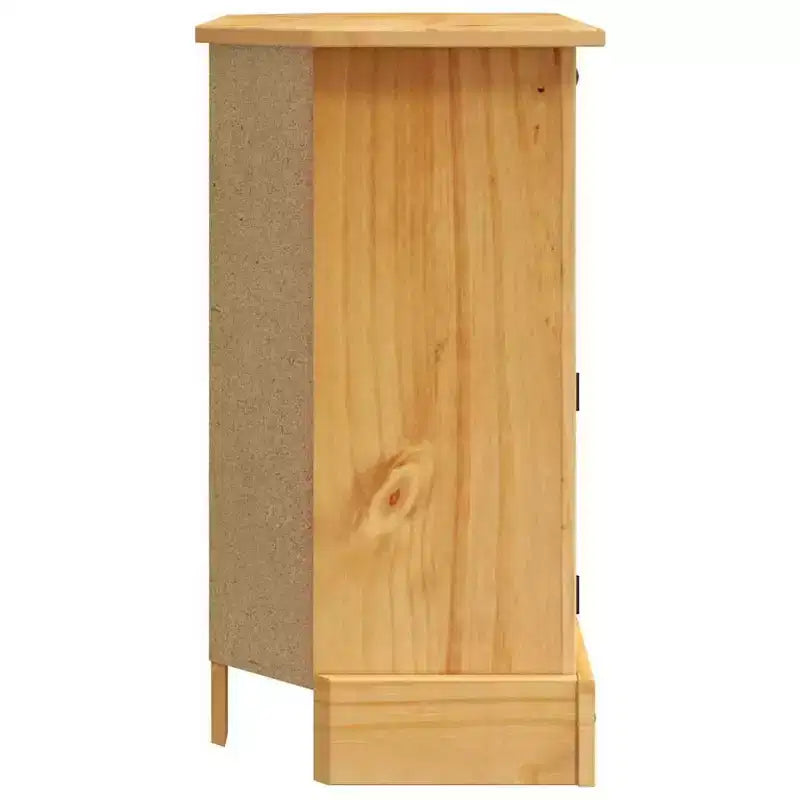 vidaXL Mesa Consola Cera Marrón Madera Maciza de Pino Mesa Consola Mediana - Marrón