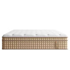 Colchón híbrido Whisen 14 Queen, colchón de espuma viscoelástica, resortes ensacados, sin fibra de vidrio - Beige y blanco